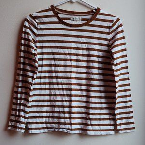 Madewell Rust Colored Striped Jersey Size XS